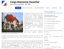 Tablet Screenshot of corps-montania.de